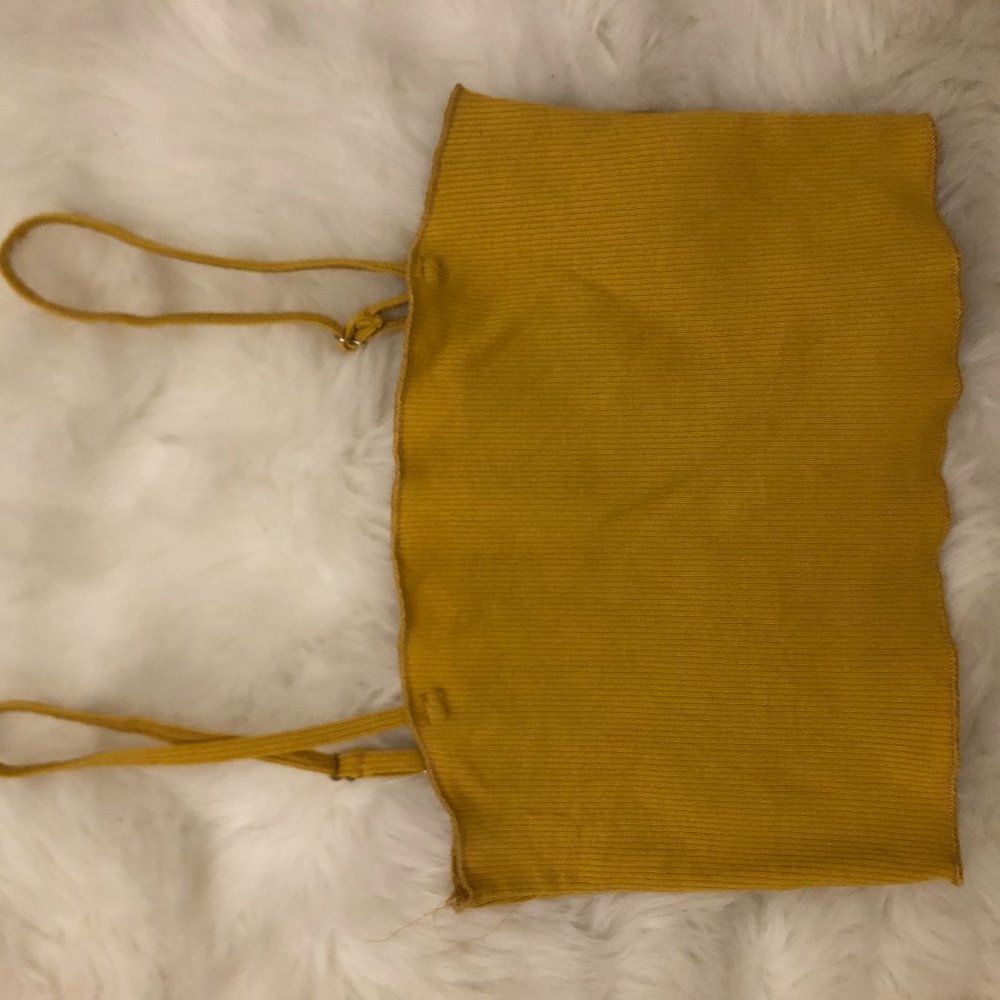 yellow crop tank